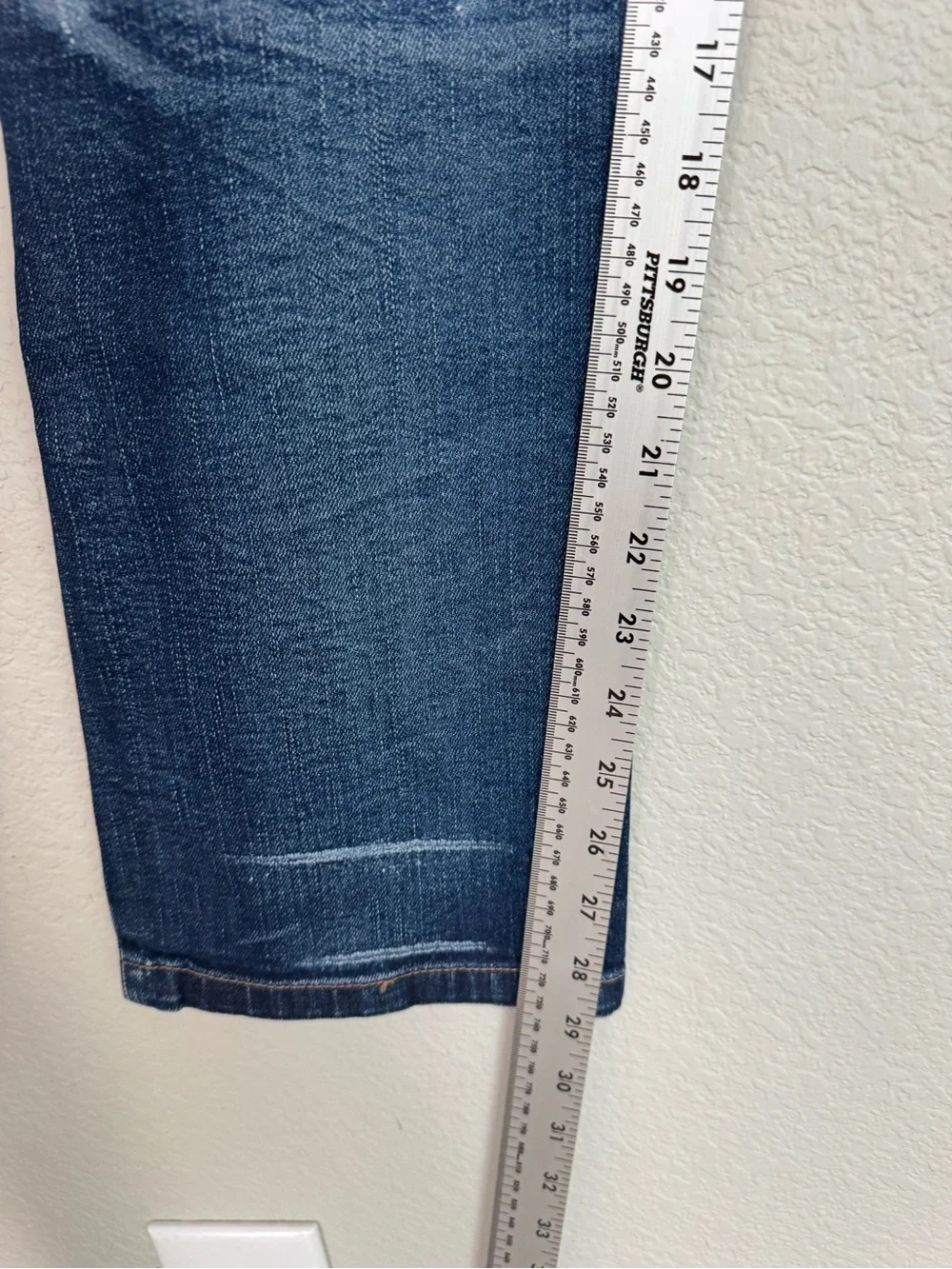 Gucci Men's Blue Web Pocket Skinny Jeans IT 46 Medium Wash Made in Italy Gucci